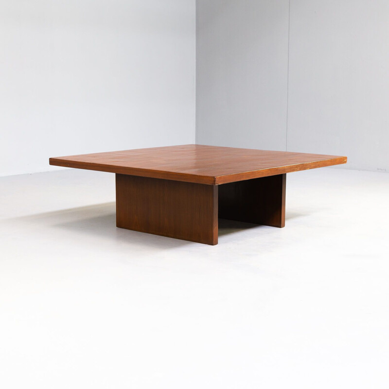 Table basse vintage en bambou par Axel Vervoordt, Belgique 1980