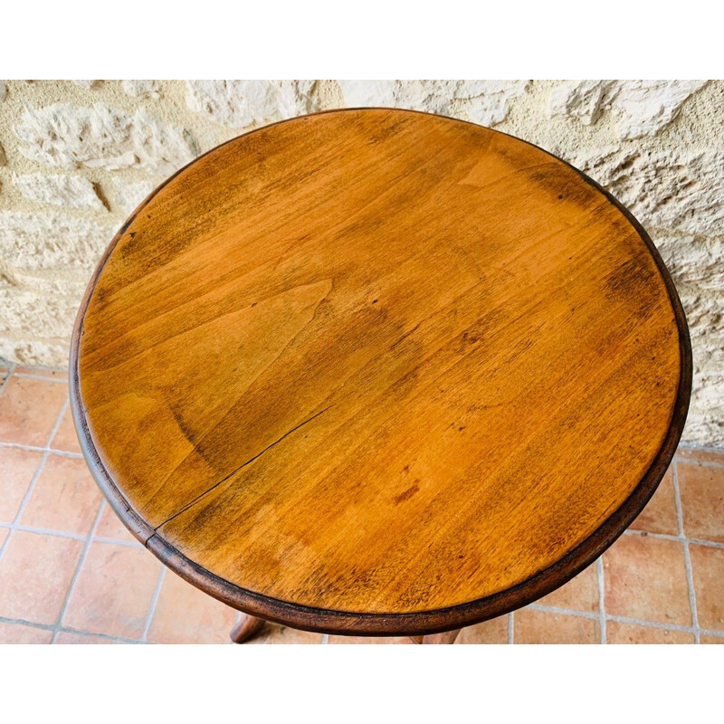 Table d'appoint vintage en bois cintré, 1940-1950