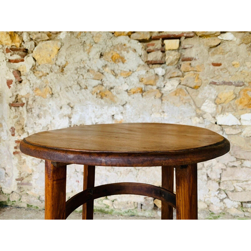 Vintage bentwood side table, 1940-1950s