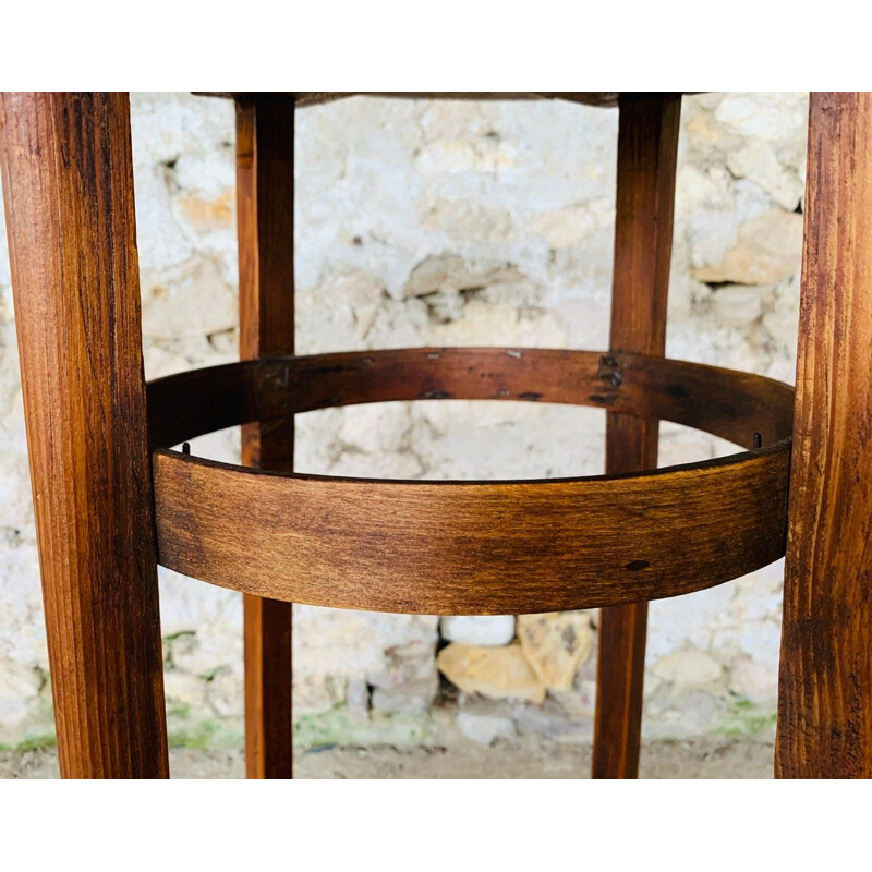 Vintage bentwood side table, 1940-1950s