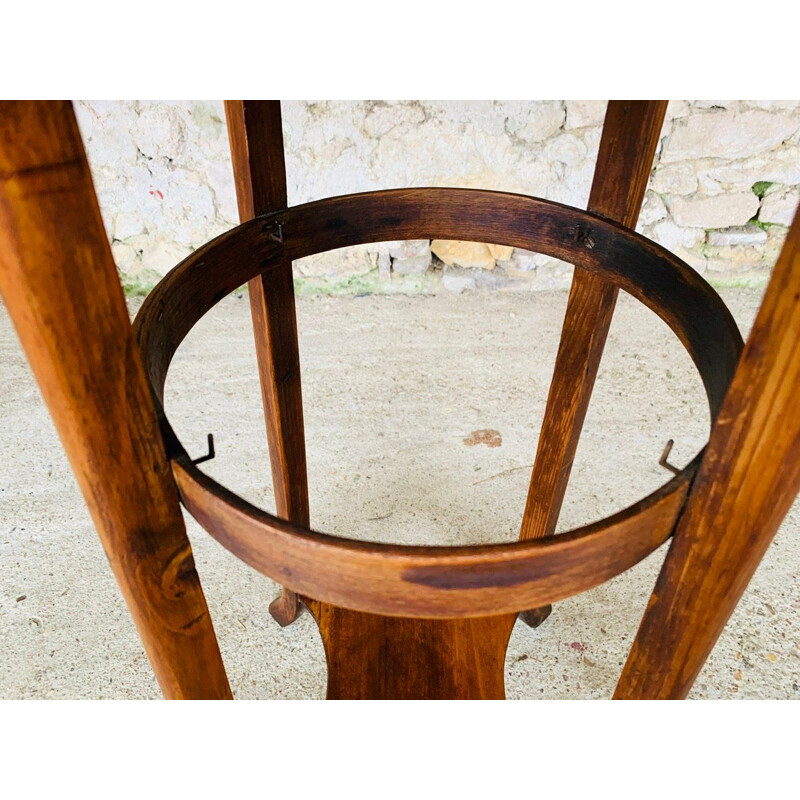 Vintage bentwood side table, 1940-1950s