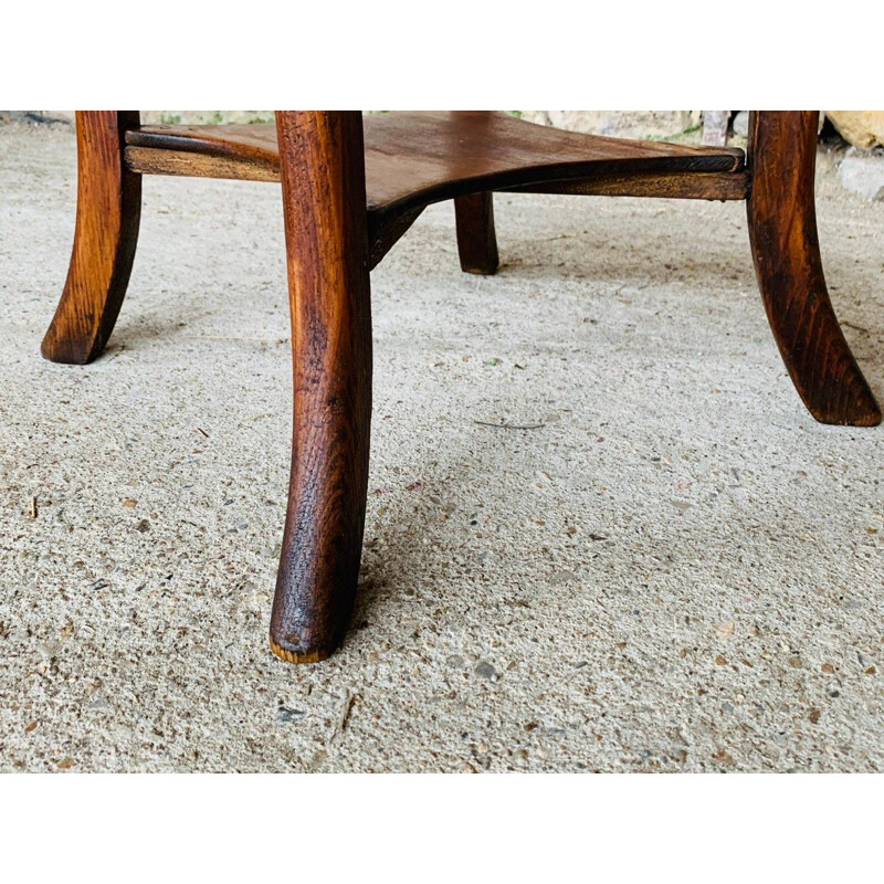 Vintage bentwood side table, 1940-1950s