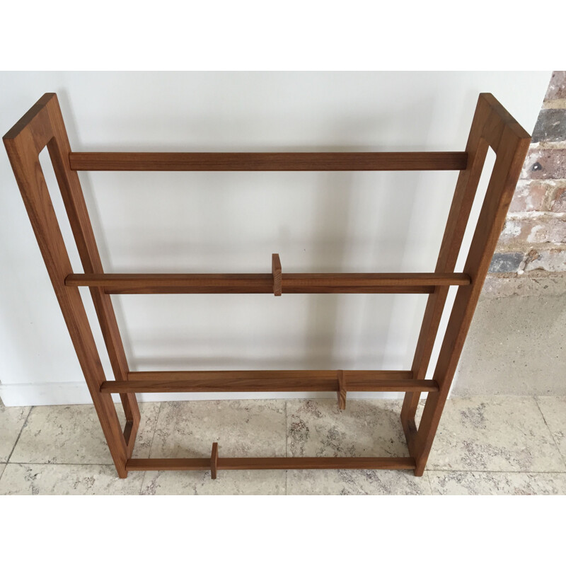 Scandinavian vintage shelf in solid teak