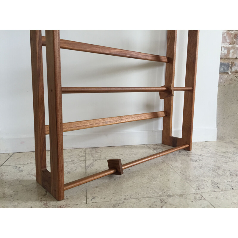 Scandinavian vintage shelf in solid teak