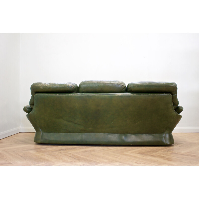 Vintage leather sofa, Italy 1970