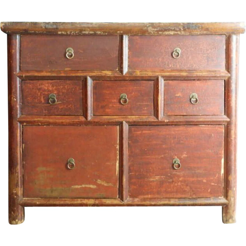 Vintage chest of drawers with drawers on two sides