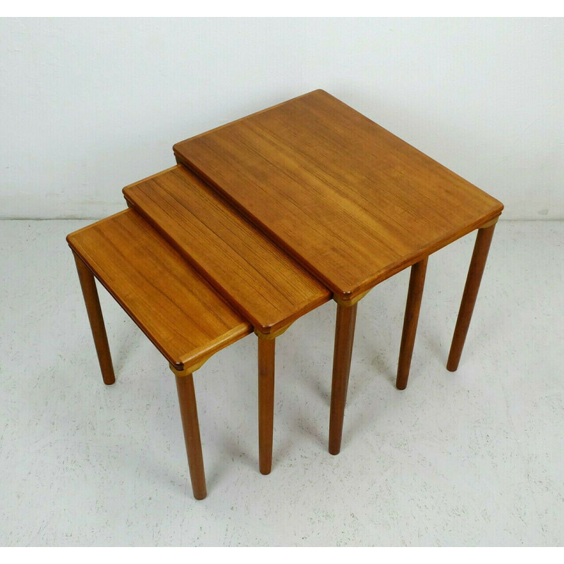 Vintage teak nesting tables, Denmark 1960