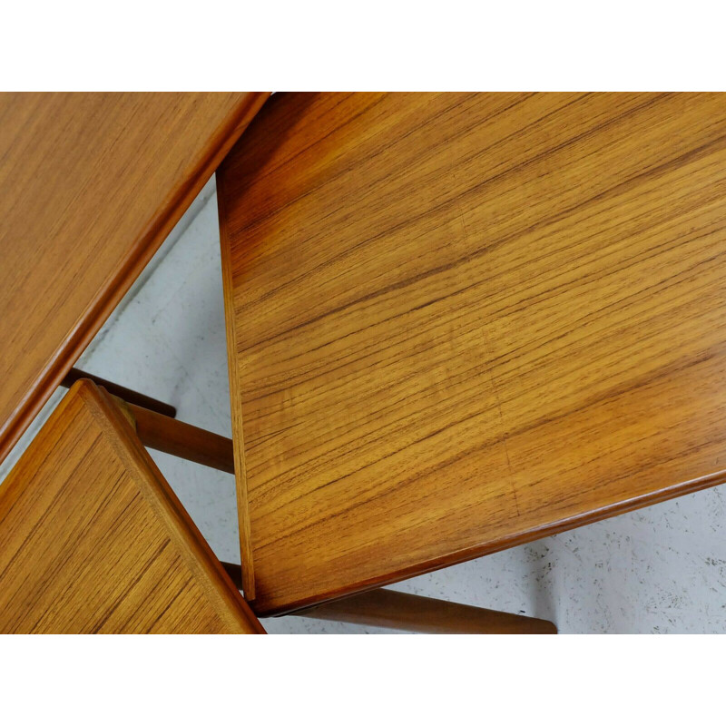 Vintage teak nesting tables, Denmark 1960