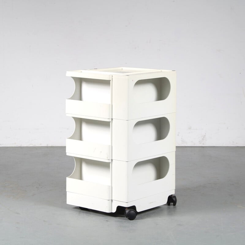 Vintage Bobby plastic trolley by Joe Colombo for Biefferplast, Italy 1970