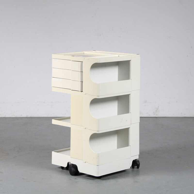 Vintage Bobby plastic trolley by Joe Colombo for Biefferplast, Italy 1970