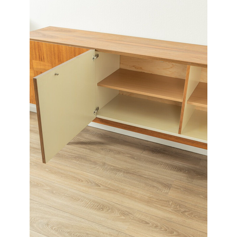 Vintage walnut veneer sideboard, Germany 1960