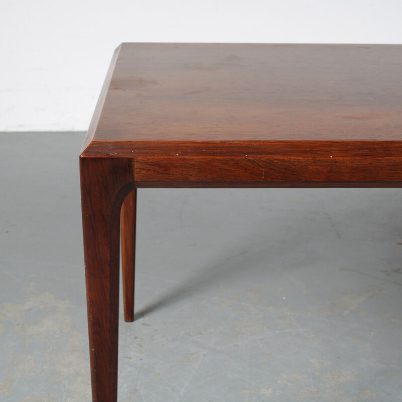 Table basse vintage en palissandre par Johannes Andersen pour Silkeborg, Danemark 1960