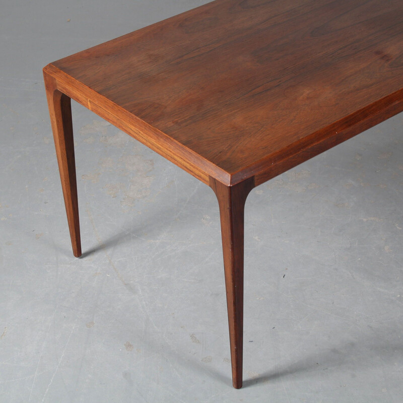 Vintage rosewood coffee table by Johannes Andersen for Silkeborg, Denmark 1960