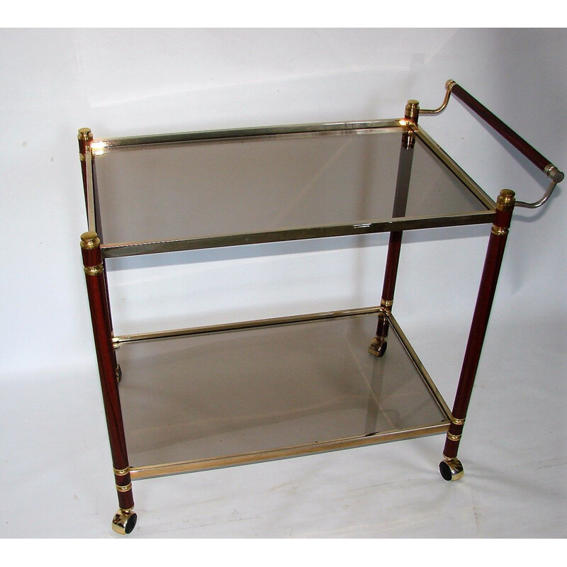 Vintage brass and metal trolley, 1960