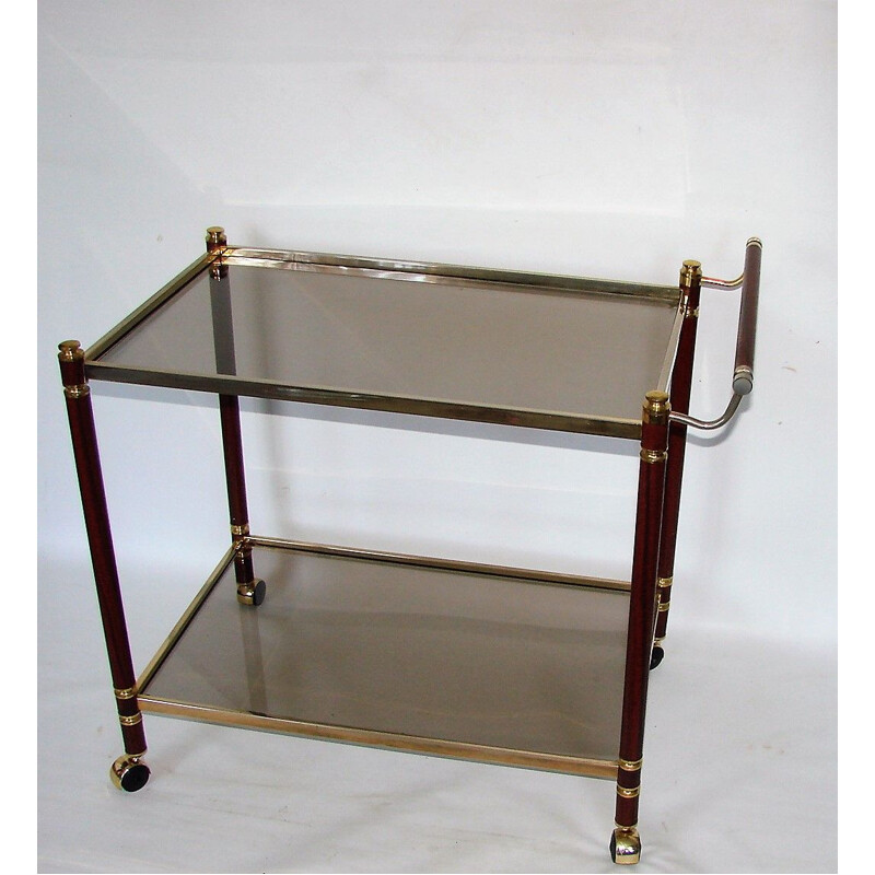 Vintage brass and metal trolley, 1960