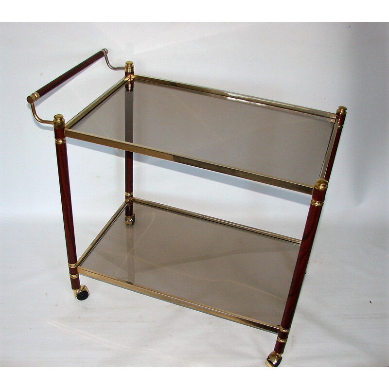 Vintage brass and metal trolley, 1960