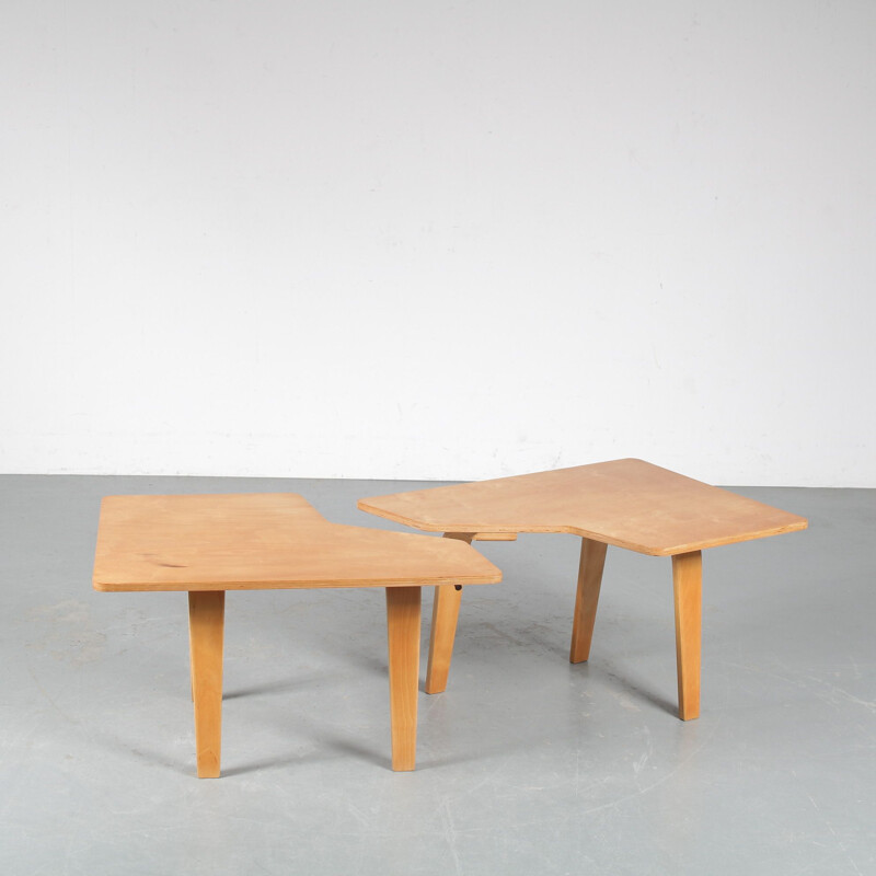 Vintage coffee table "Puzzle" TB14 by Cees Braakman for Pastoe, Netherlands 1950