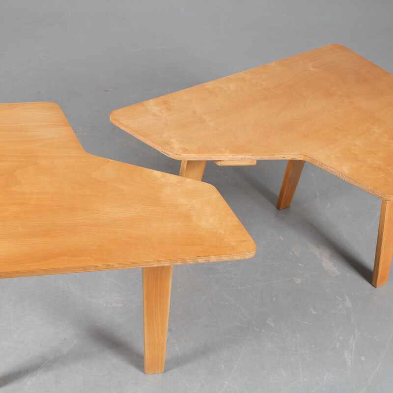 Vintage coffee table "Puzzle" TB14 by Cees Braakman for Pastoe, Netherlands 1950