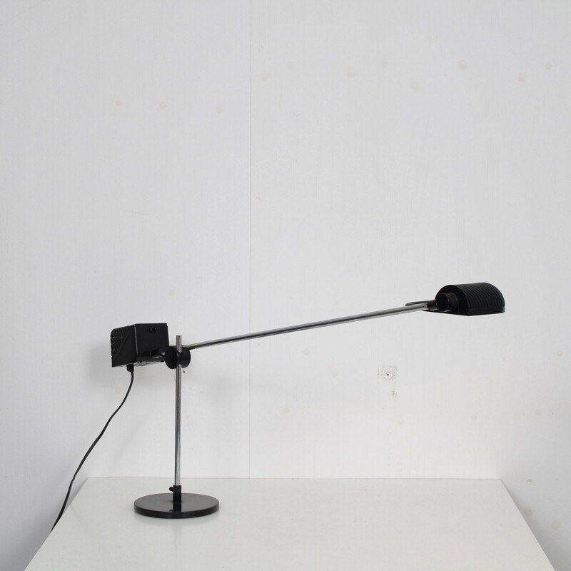 Vintage adjustable metal desk lamp by De Pas d'Urbino and Lomazzi for Stilnovo, Italy 1970