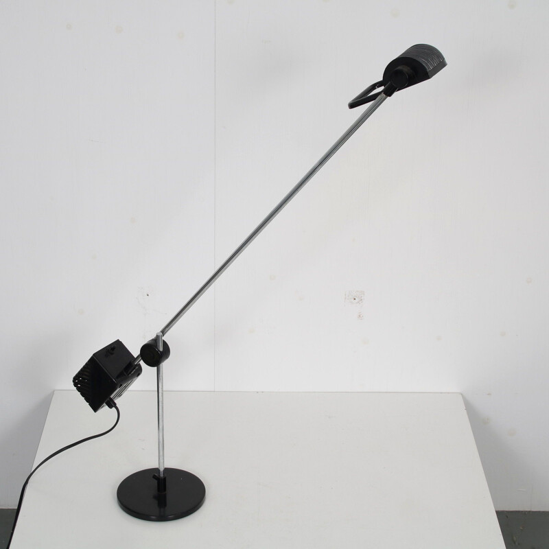 Vintage verstelbare metalen bureaulamp van De Pas d'Urbino en Lomazzi voor Stilnovo, Italië 1970