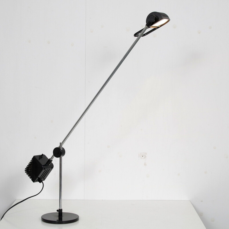 Vintage adjustable metal desk lamp by De Pas d'Urbino and Lomazzi for Stilnovo, Italy 1970