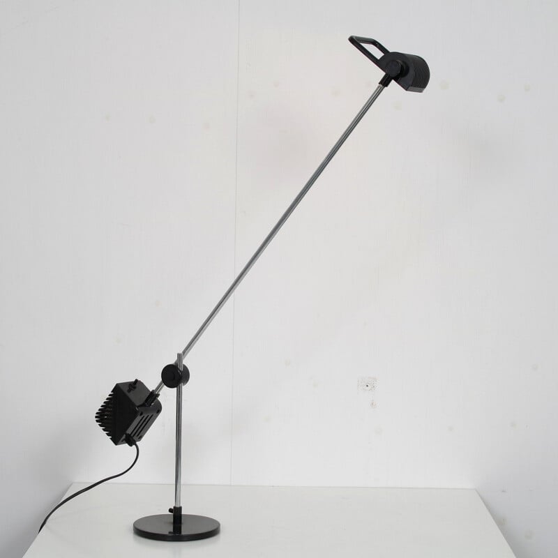 Vintage adjustable metal desk lamp by De Pas d'Urbino and Lomazzi for Stilnovo, Italy 1970