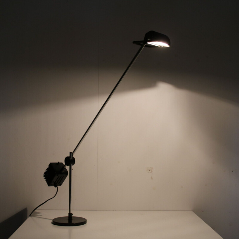 Vintage adjustable metal desk lamp by De Pas d'Urbino and Lomazzi for Stilnovo, Italy 1970