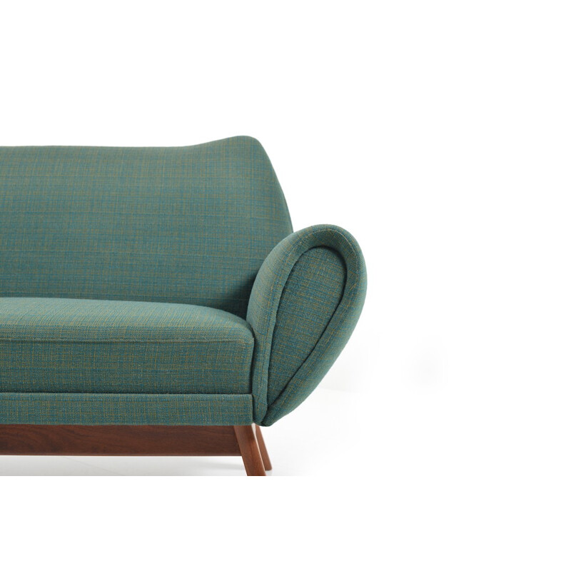 Danish 3-seater sofa in teak and fabric, Kurt ØSTERVIG - 1960s