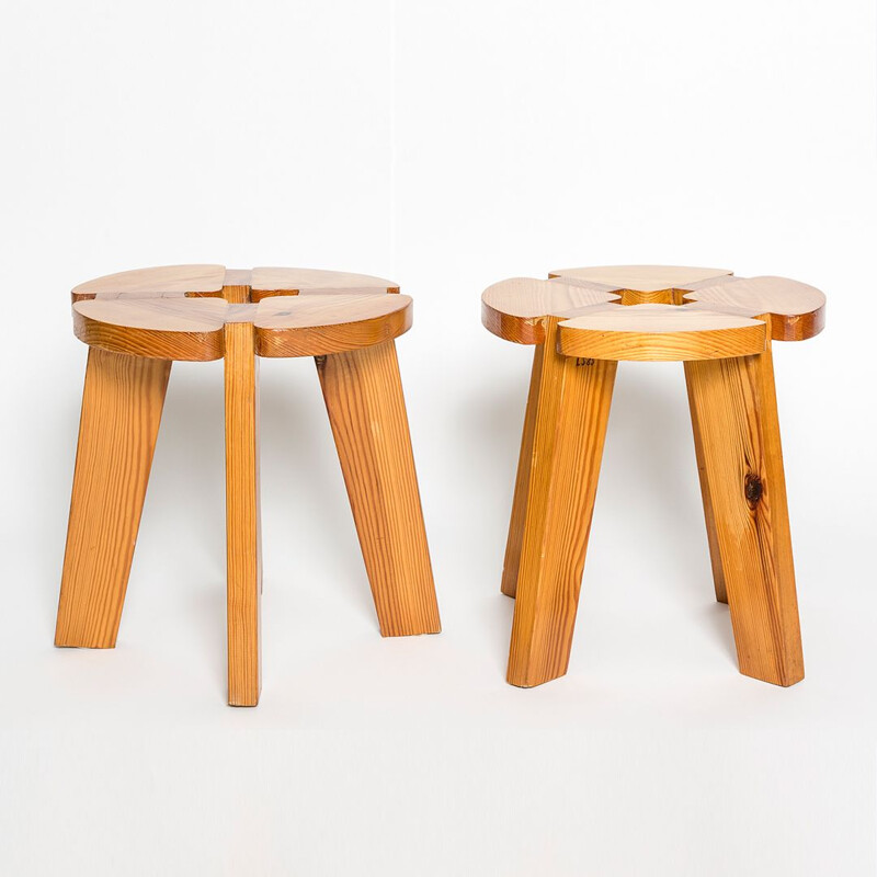 Pair of vintage stools by Lisa Johanson-Pape, Finland 1960s