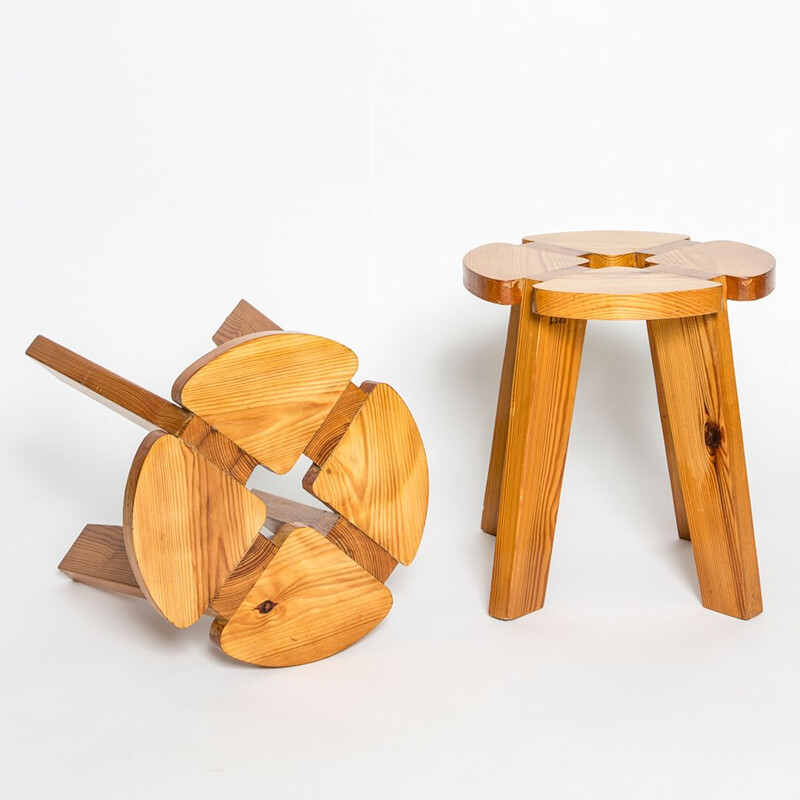 Pair of vintage stools by Lisa Johanson-Pape, Finland 1960s