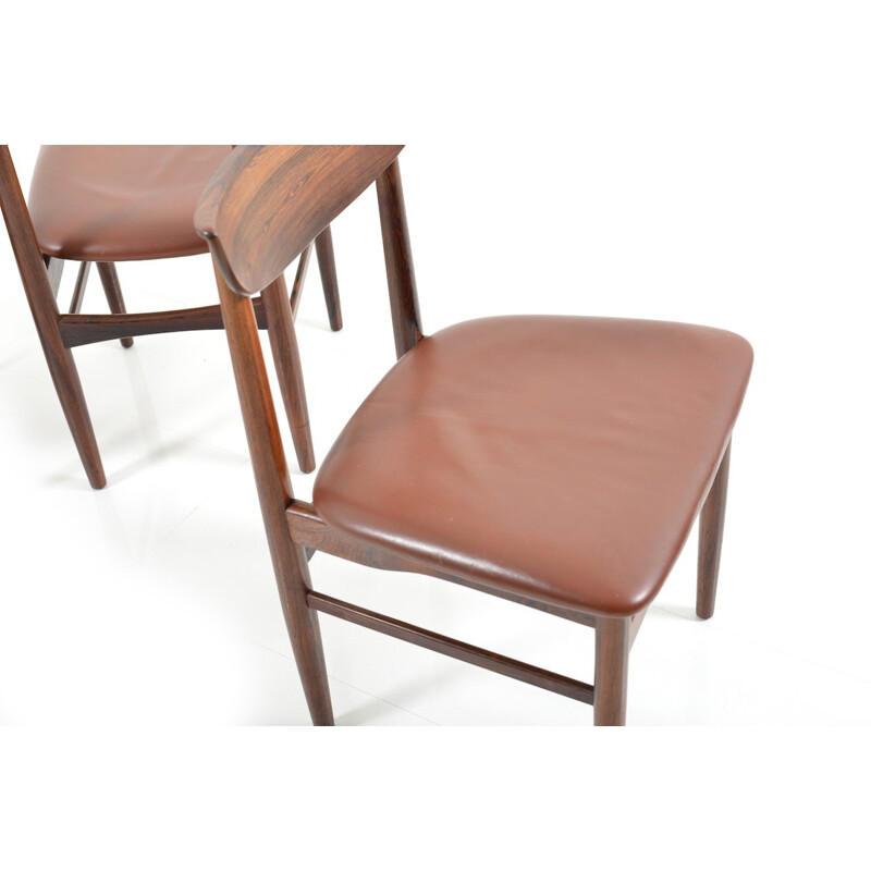 Set of 4 danish dining chairs in rosewood - 1960s