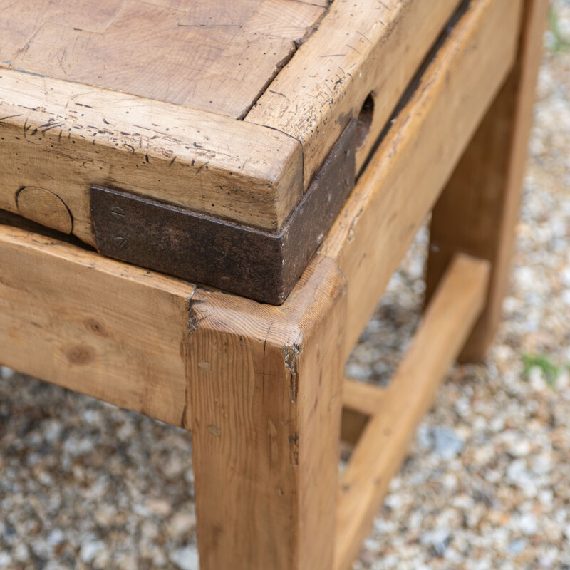 Mid century pine butcher's block, 1970s