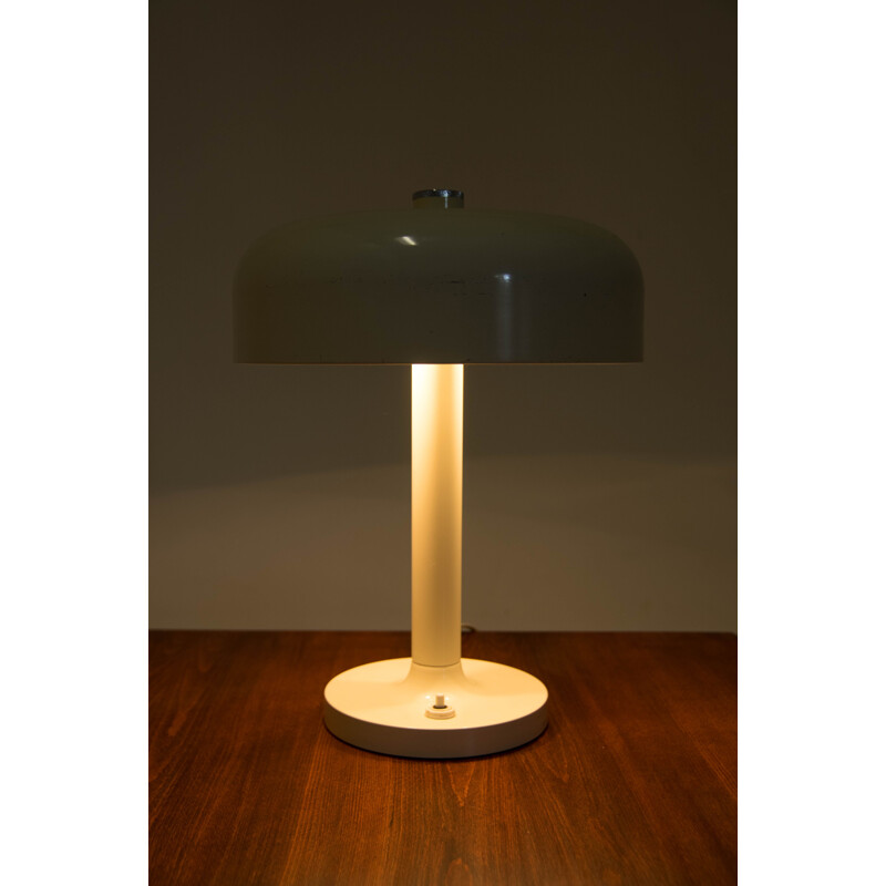 Mid-century white table lamp by Napako, 1970s