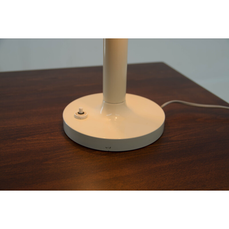 Lampe de table vintage blanche par Napako, 1970