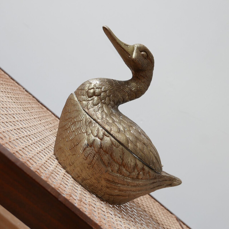 Vintage duck-shaped ice bucket by Mauro Manetti, Italy 1960