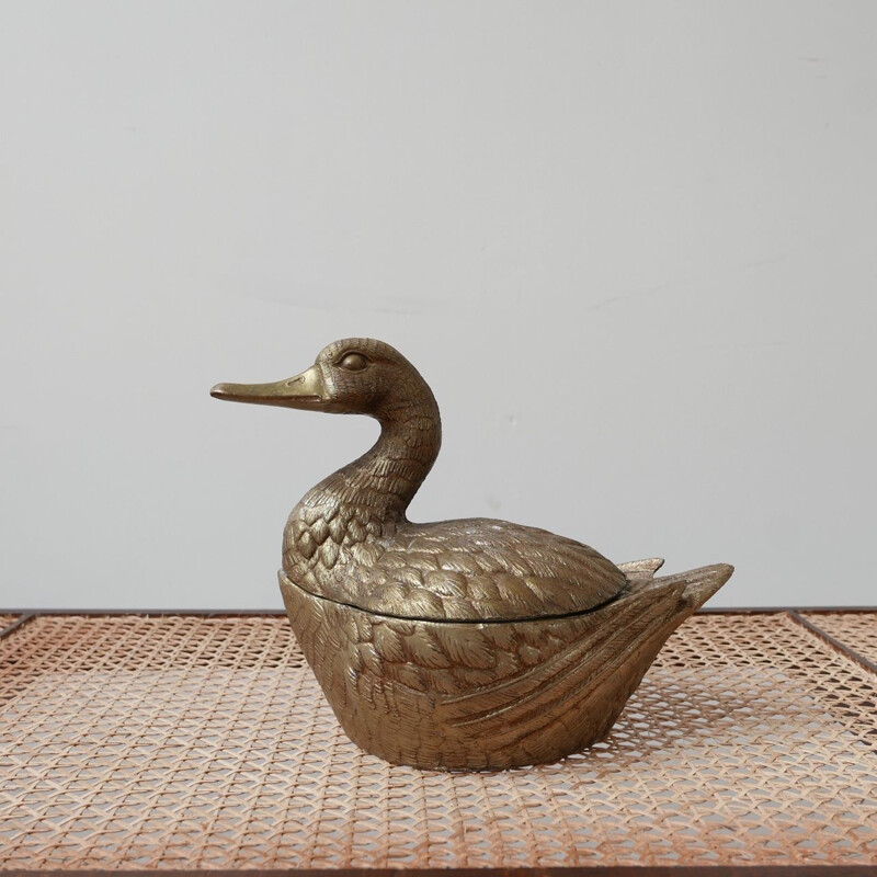 Vintage duck-shaped ice bucket by Mauro Manetti, Italy 1960