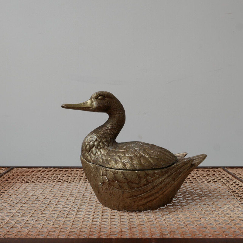 Vintage duck-shaped ice bucket by Mauro Manetti, Italy 1960