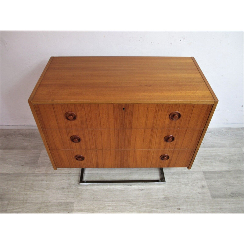 Vintage teak chest of drawers, Sweden 1980s