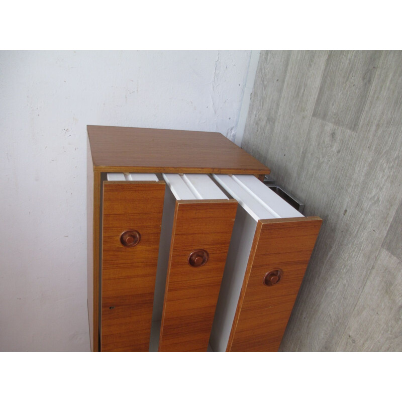 Vintage teak chest of drawers, Sweden 1980s