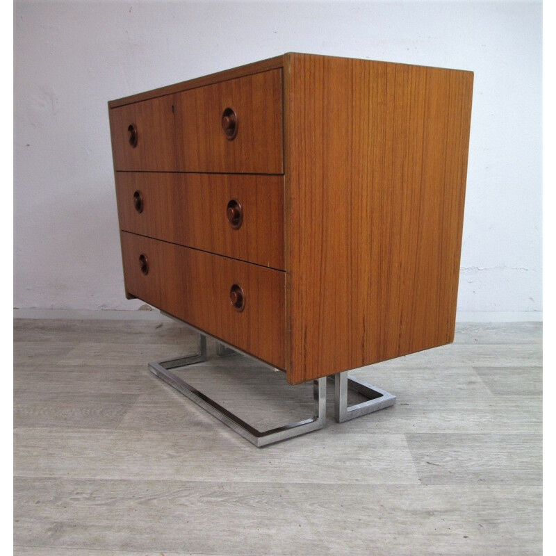 Vintage teak chest of drawers, Sweden 1980s