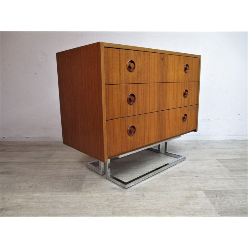 Vintage teak chest of drawers, Sweden 1980s