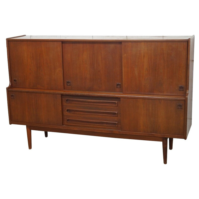 High teak sideboard, Johannes ANDERSEN - 1960s