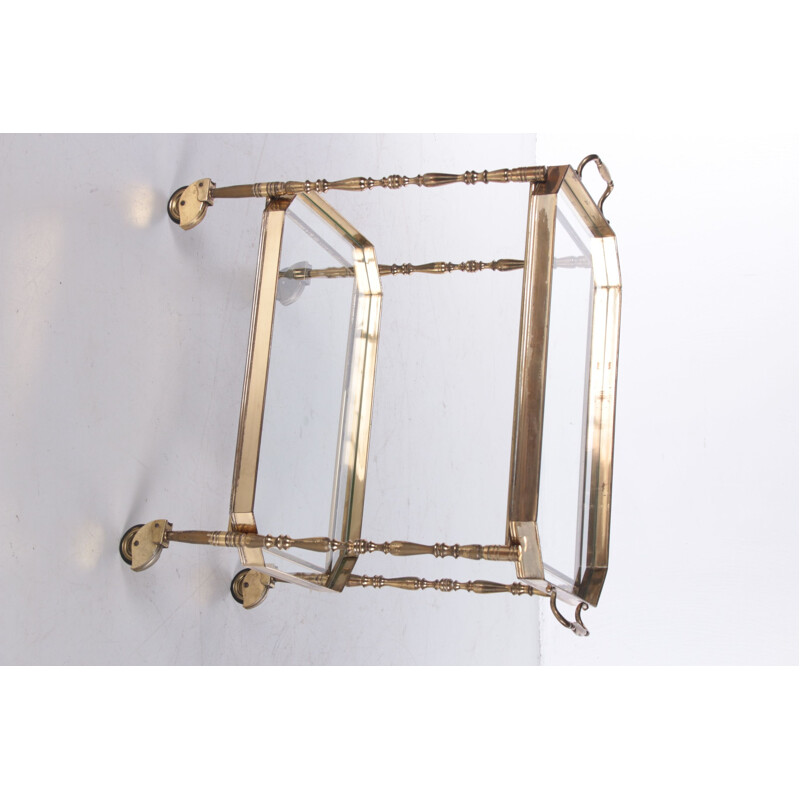 Vintage golden trolley for Maison Jansen, 1960s