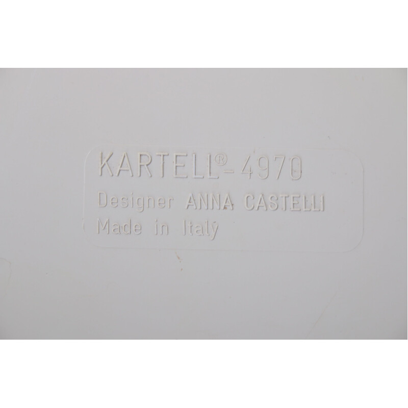 Mid-century Kartell 2 cube tables Anna Castelli, Italy 1960s