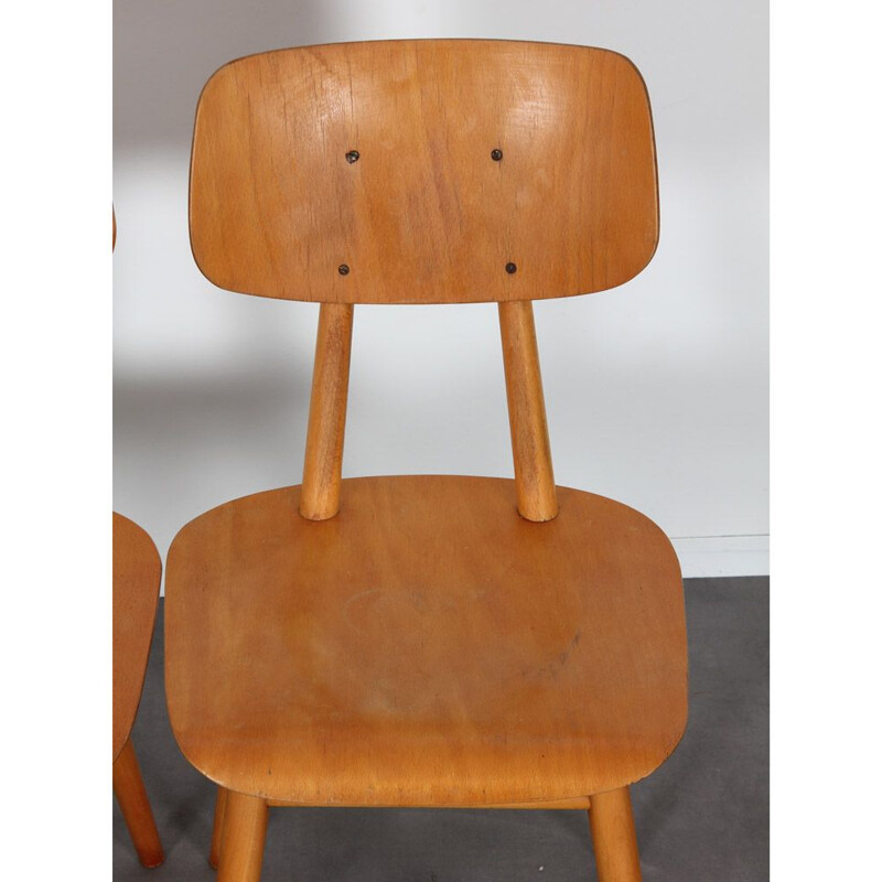Paire de chaises vintage par Ton, République tchèque 1960