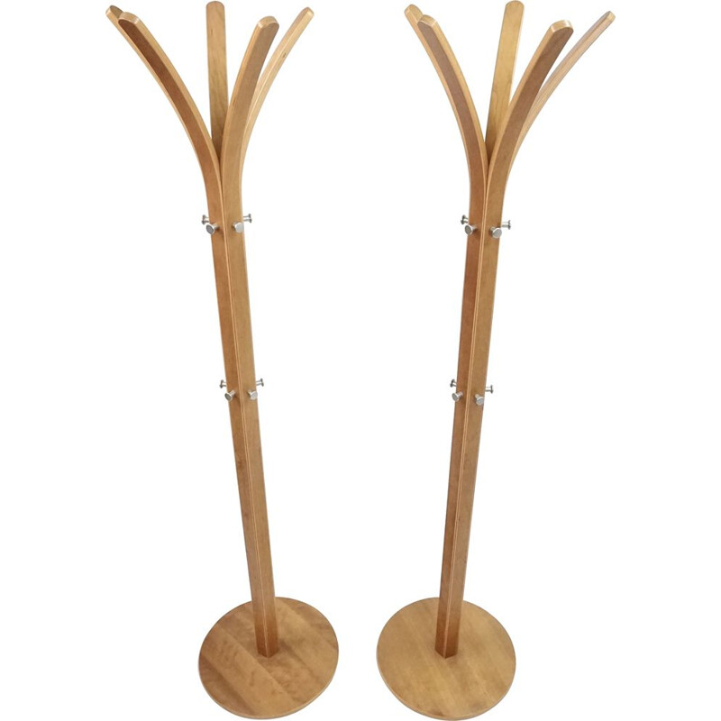 Pair of mid-century model 15 coat racks by Aksel Kjersgaard for Aksel Kjersgaard Odder