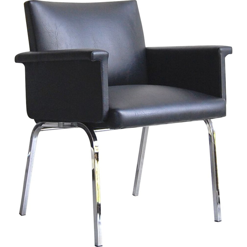 Vintage-Sessel "Michigan" aus verchromtem Stahl von Guy Bernard für Meurop, 1960