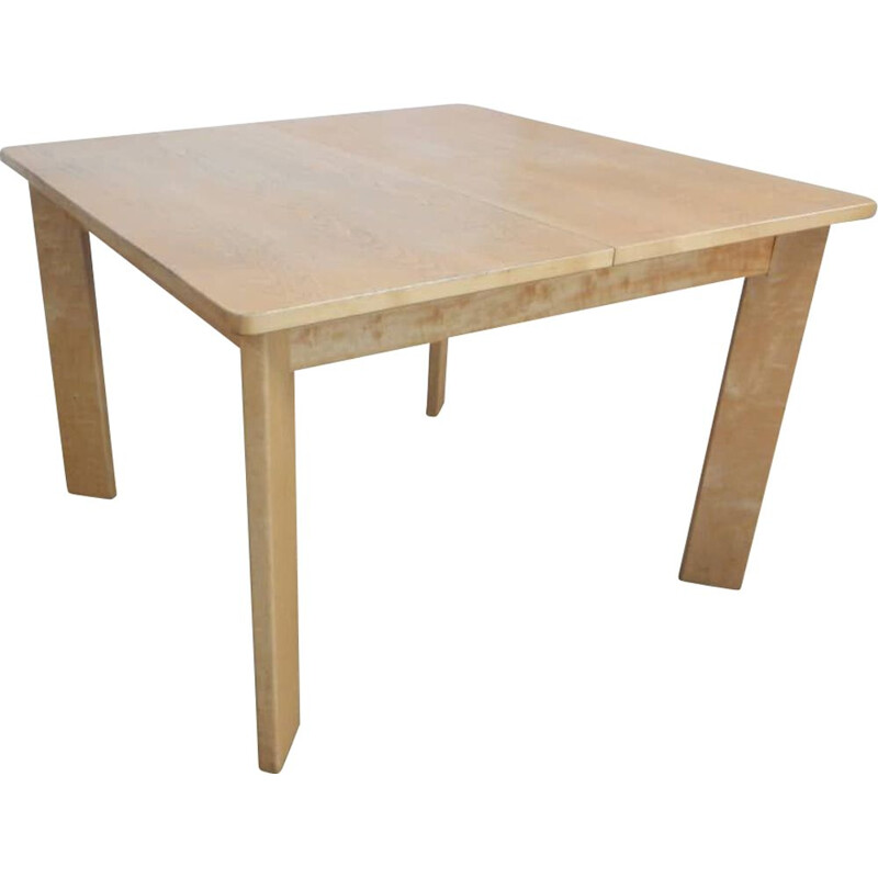 Table à rallonges vintage en bois de frêne