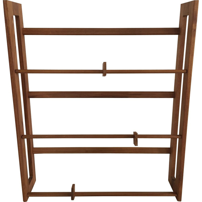 Scandinavian vintage shelf in solid teak