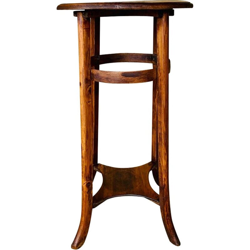 Table d'appoint vintage en bois cintré, 1940-1950